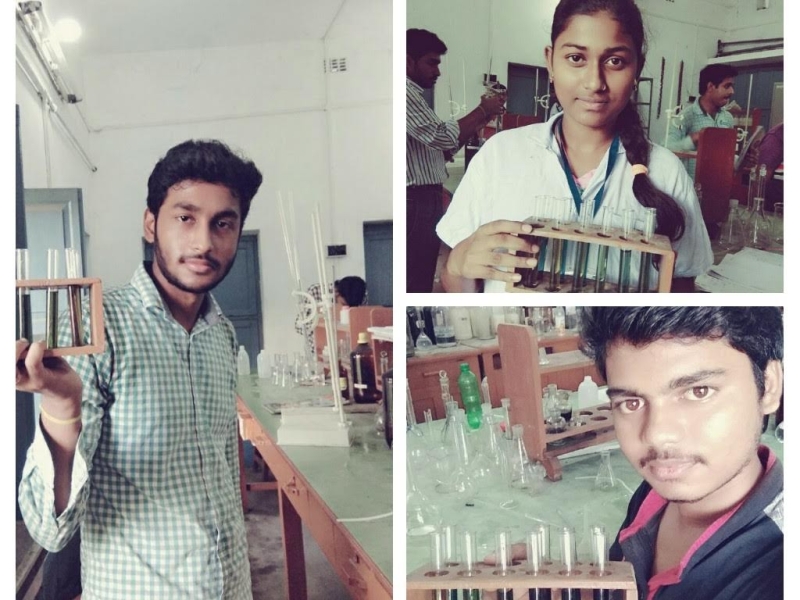 Students during Practical class